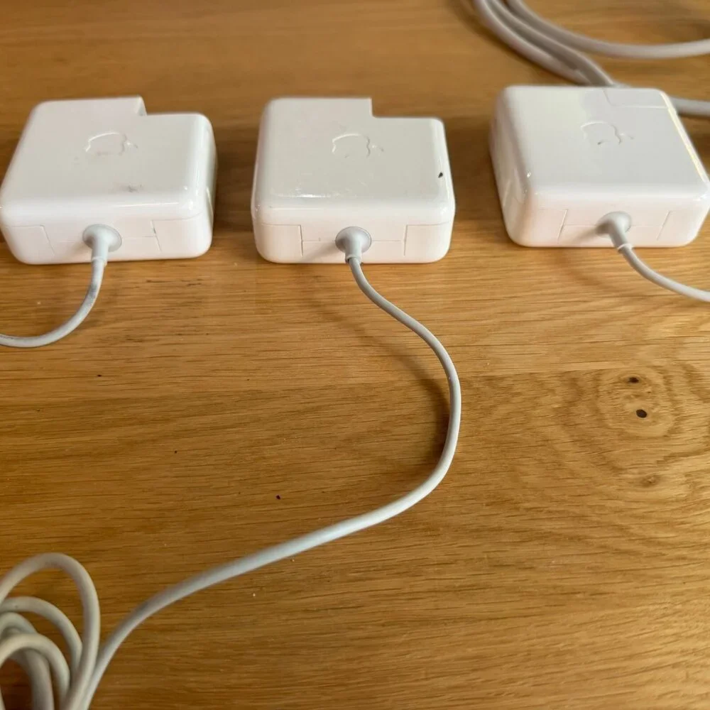 Apple Power Supplies: Set of 3 60W MagSafe Power Adapters, OEM